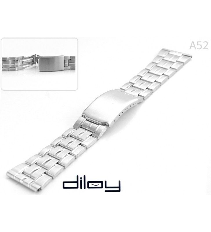Bransoleta stalowa do zegarka 18 - 26 mm  Diloy A52