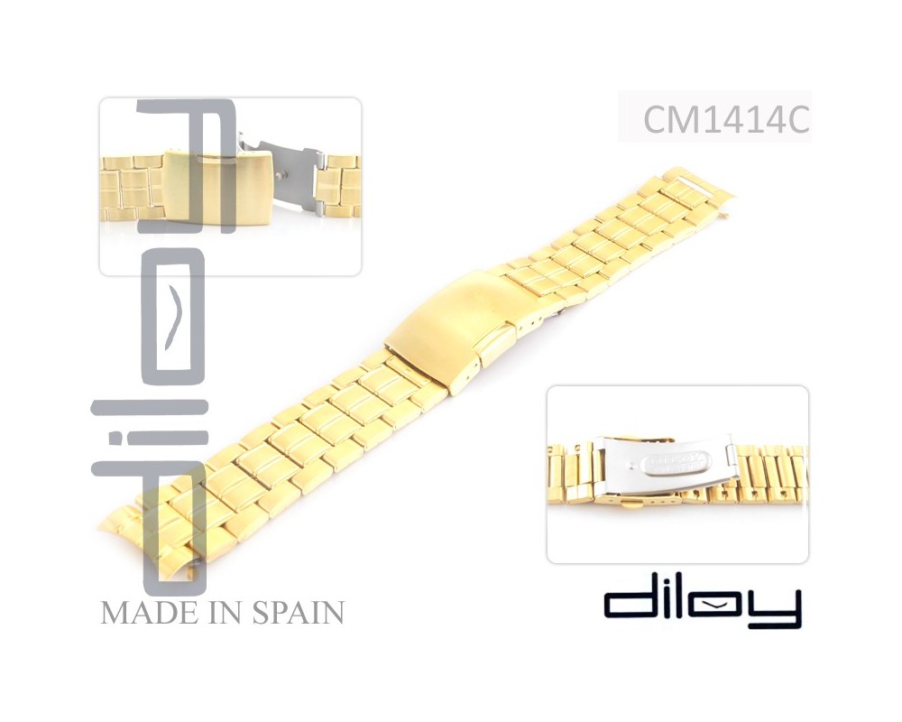 Bransoleta stalowa do zegarka 18-20 mm Diloy CM1414C