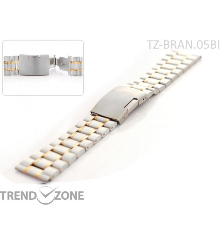 Stalowa bransoleta do zegarka 18-24 mm  TZ-BRAN01BI