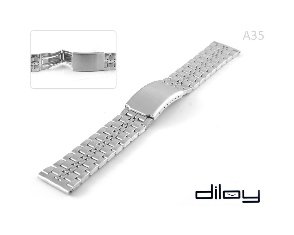 Bransoleta staBransoleta stalowa do zegarka Diloy A35 18 - 20 mmlowa do zegarka 18 - 20 mm  Diloy A35