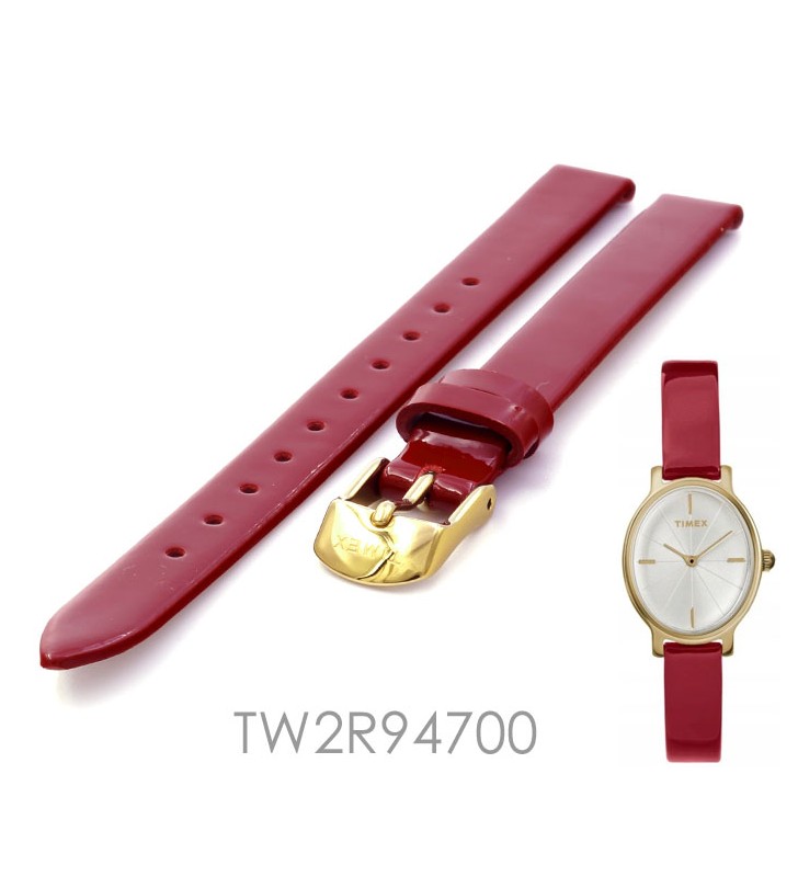 Oryginalny pasek do zegarka TIMEX TW2R94700 14 mm - czerwony