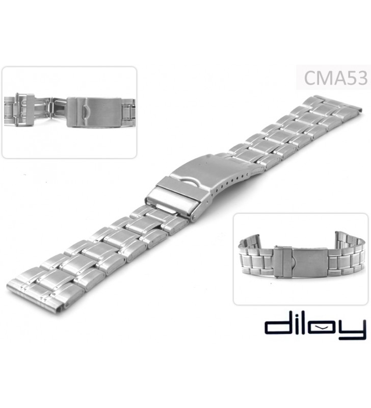 Bransoleta stalowa do zegarka Diloy CMA53 18 - 26 mm
