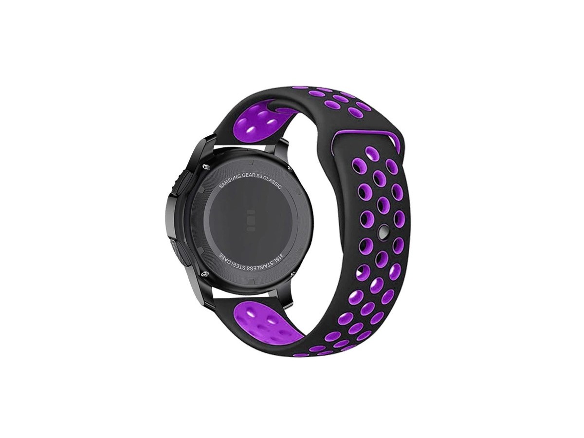 Pasek do zegarka Smartwatch Glaxy Watch Samsung gear fioletowo czarny