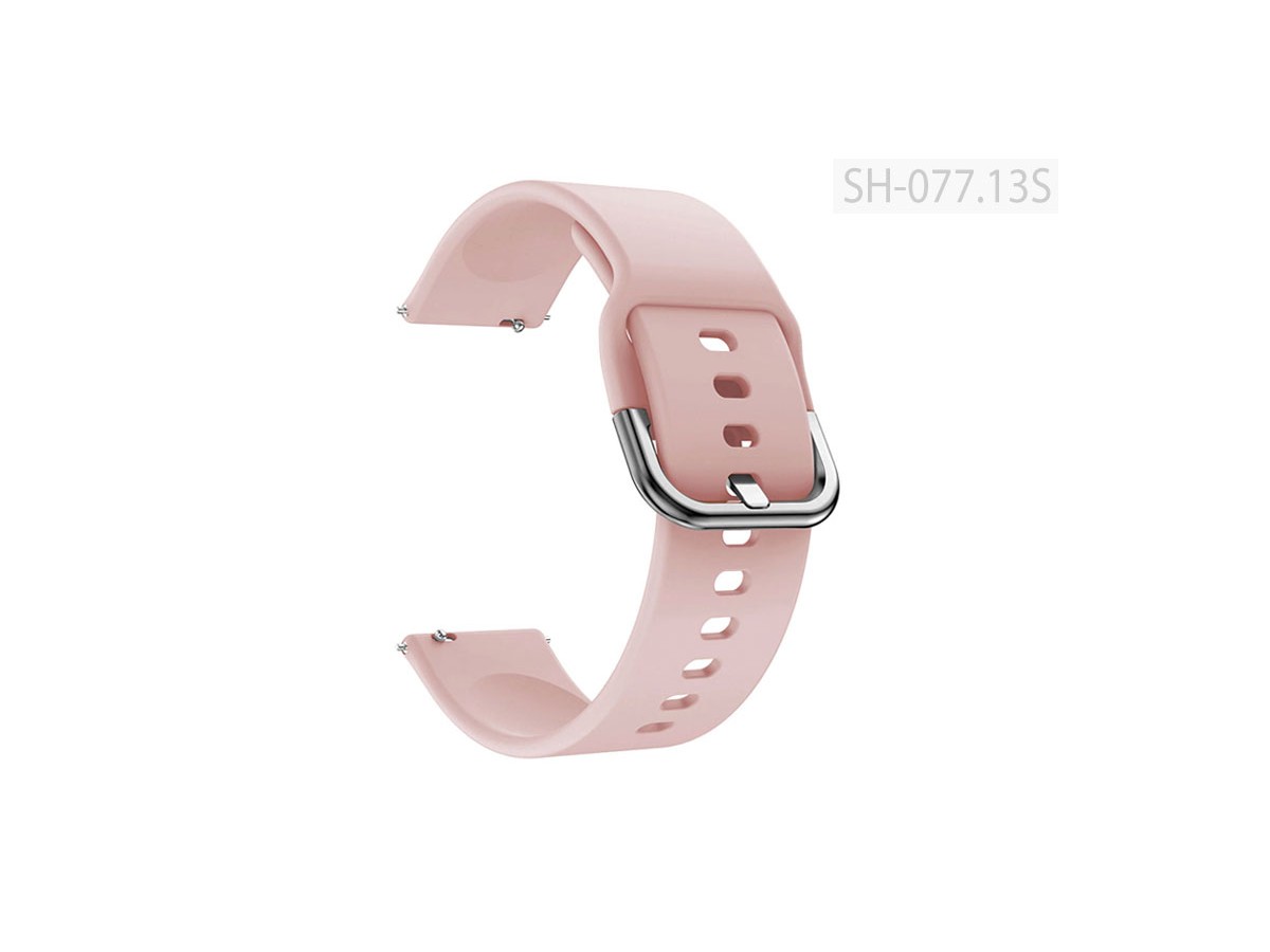 Pasek do smartwatch gumowy do zegarka T-077.13S 18-22 mm różowy