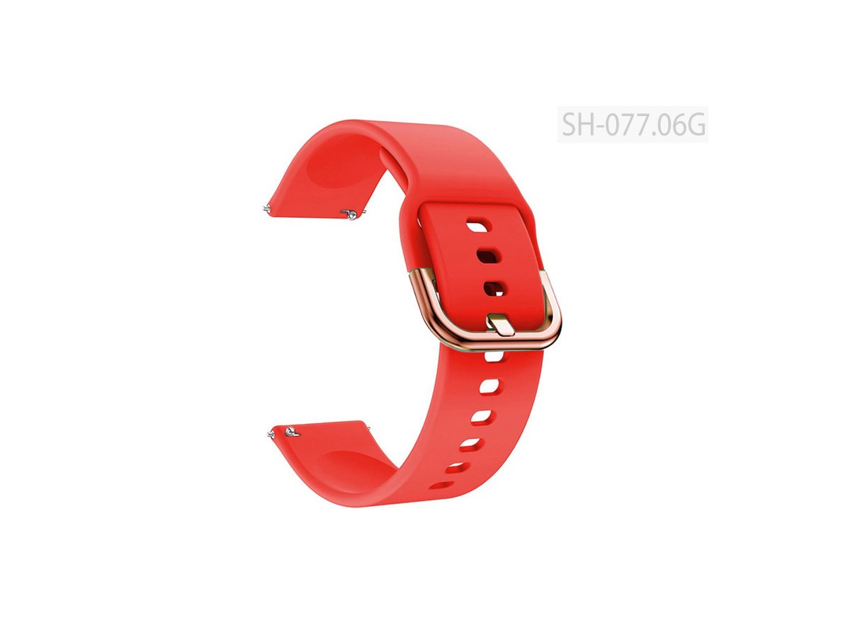 Pasek do smartwatch gumowy do zegarka T-077.06G 18-22 mm czerwony