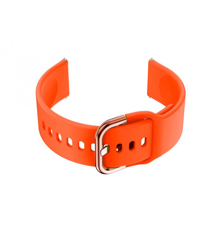 Pasek do smartwatch gumowy do zegarka T-077.12G 18-22 mm pomarańczowy