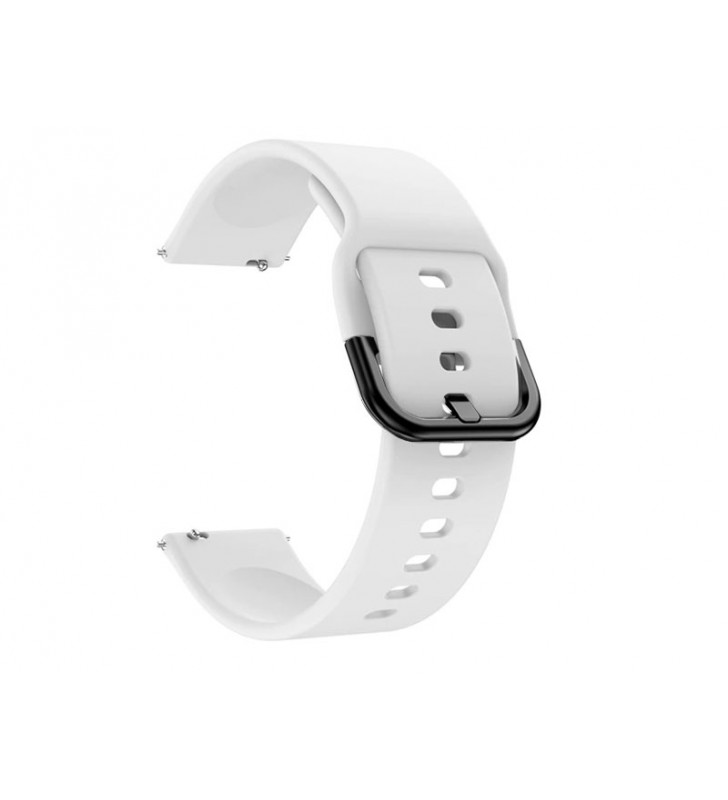 Pasek do smartwatch gumowy do zegarka T-077.09B 18-22 mm biały