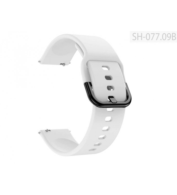 Pasek do smartwatch gumowy do zegarka T-077.09B 18-22 mm biały