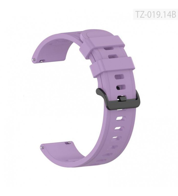 Pasek do smartwatch gumowy do zegarka uniwersalny TZ-019.14B fioletowy