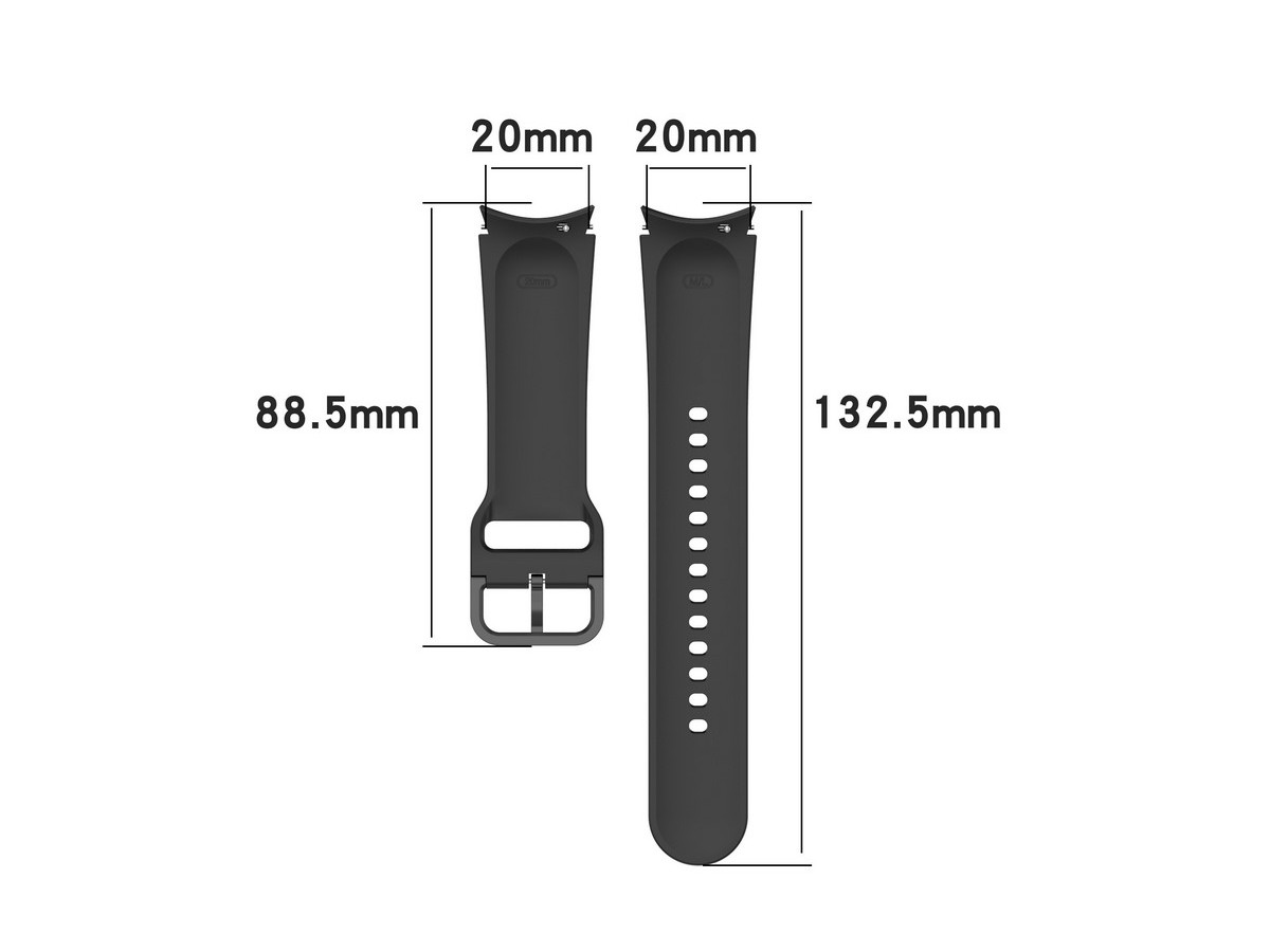 Pasek zamiennik do zegarka Smartwatch Samsung Watch 4 / 40 mm czerwony