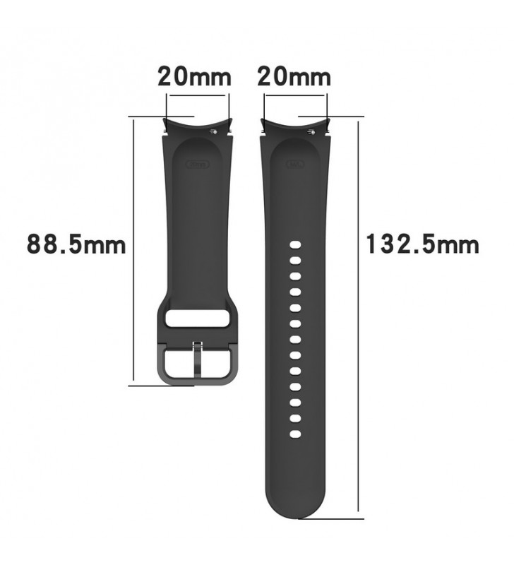 Pasek zamiennik do zegarka Smartwatch Samsung Watch 4 / 40 mm czerwony