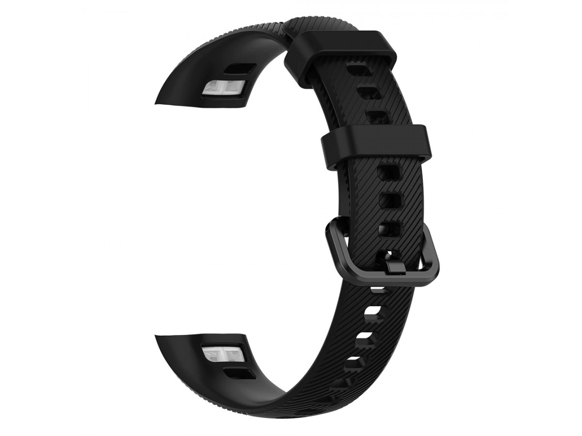 Pasek opaska silikonowa do smartwatch Honor Band 4/5 czarna