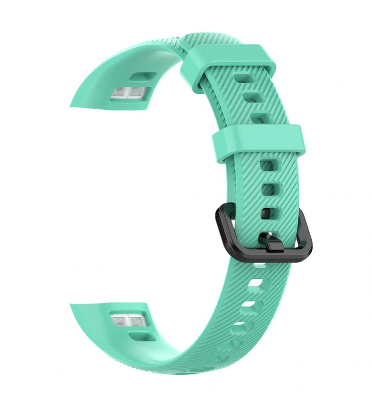 Pasek opaska silikonowa do smartwatch Honor Band 4/5 turkusowo zielony