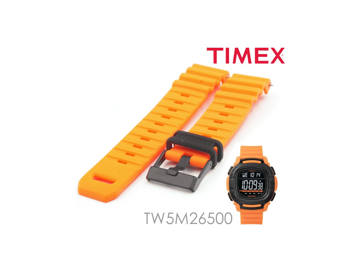Pasek do zegarka TIMEX TW5M26500 22mm pomarańczowy