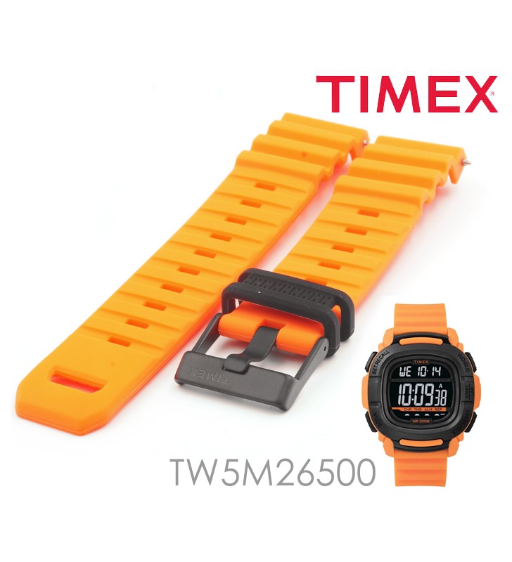 Pasek do zegarka TIMEX TW5M26500 22mm pomarańczowy