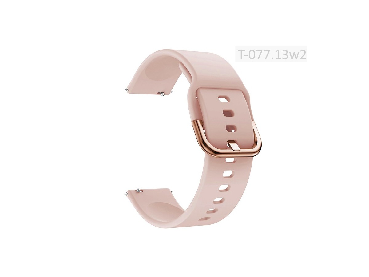 Pasek do smartwatch gumowy do zegarka T-077.13w2 18-22 mm różowy