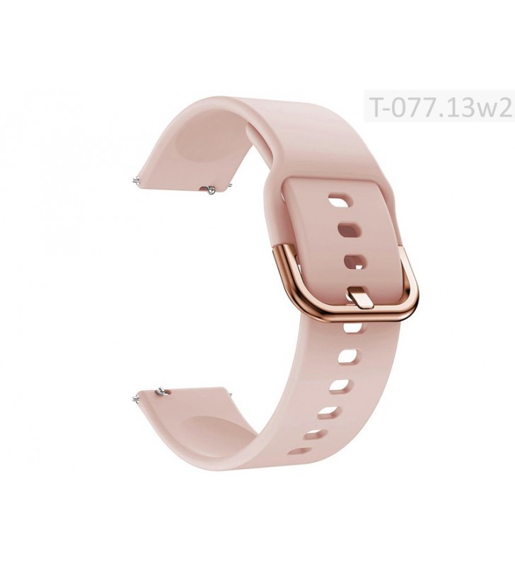 Pasek do smartwatch gumowy do zegarka T-077.13w2 18-22 mm różowy