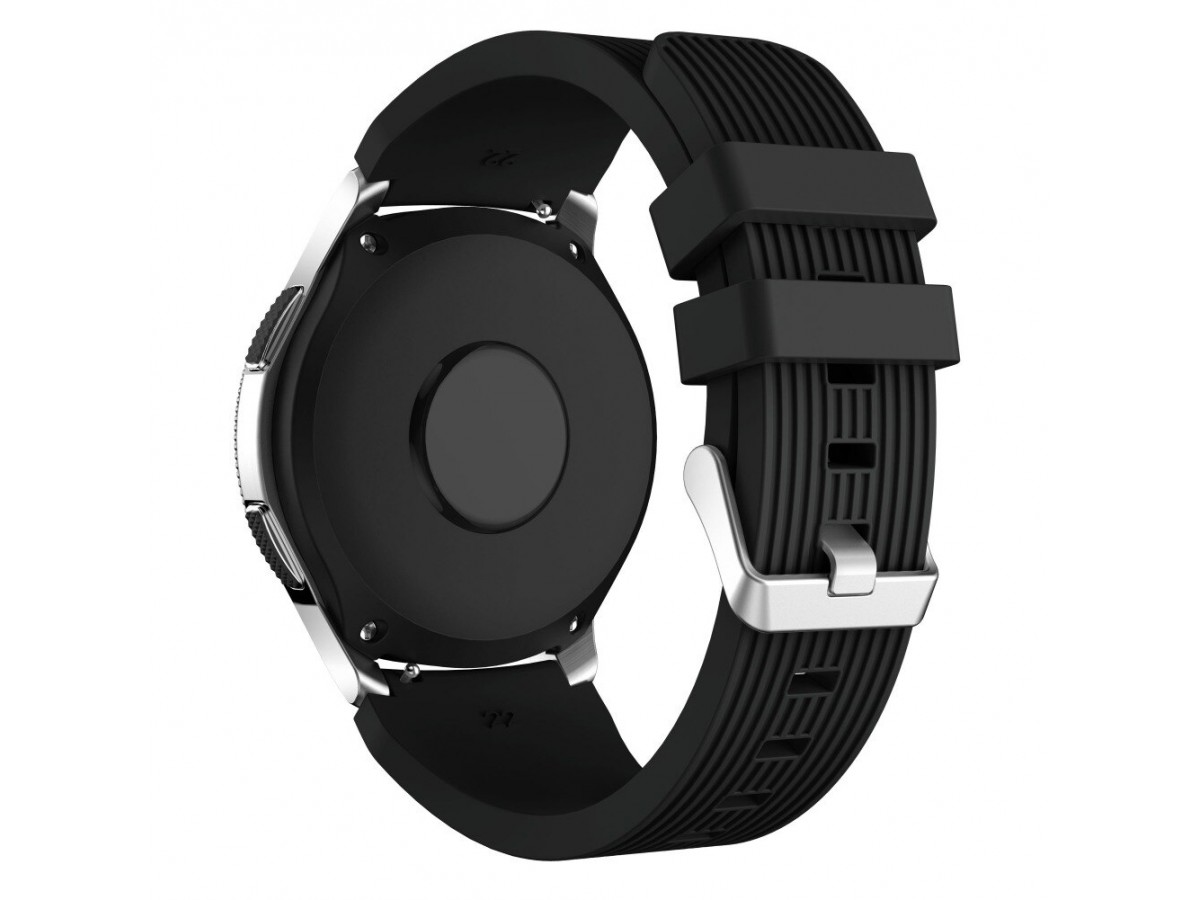 Pasek zamiennik Samsung Watch 3 / Gear 3,Watch 46,Huawei GT Active 22 mm Czarny
