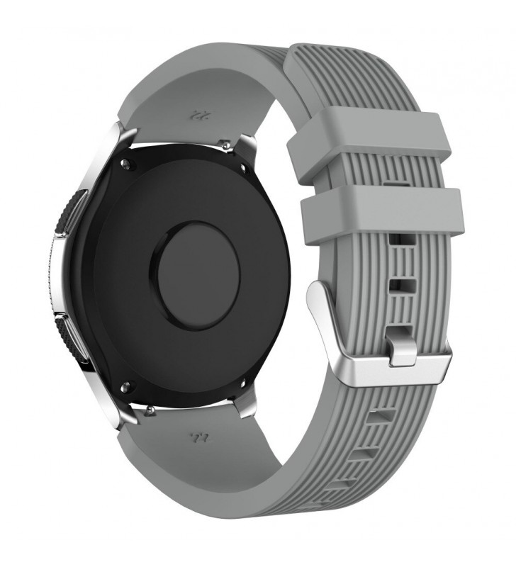 Pasek Samsung Watch 3 / Gear 3 / Watch 46 / Huawei GT Active 22 mm szary