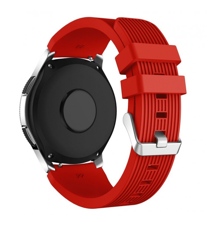Pasek Samsung Watch 3 / Gear 3 / Watch 46 / Huawei GT Active czerwony