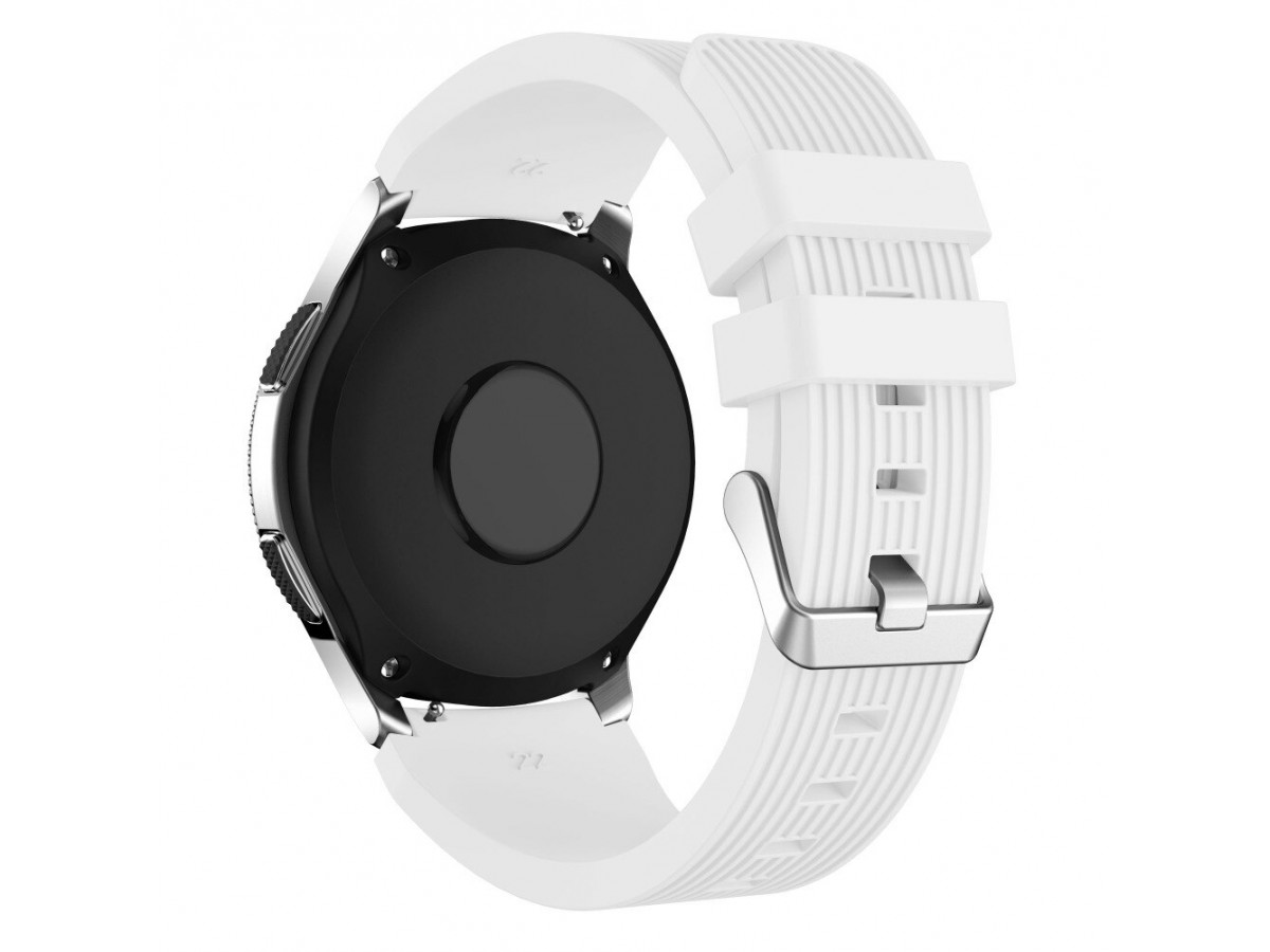 Pasek Samsung Watch 3 / Gear 3 / Watch 46 / Huawei GT Active 22 mm biały