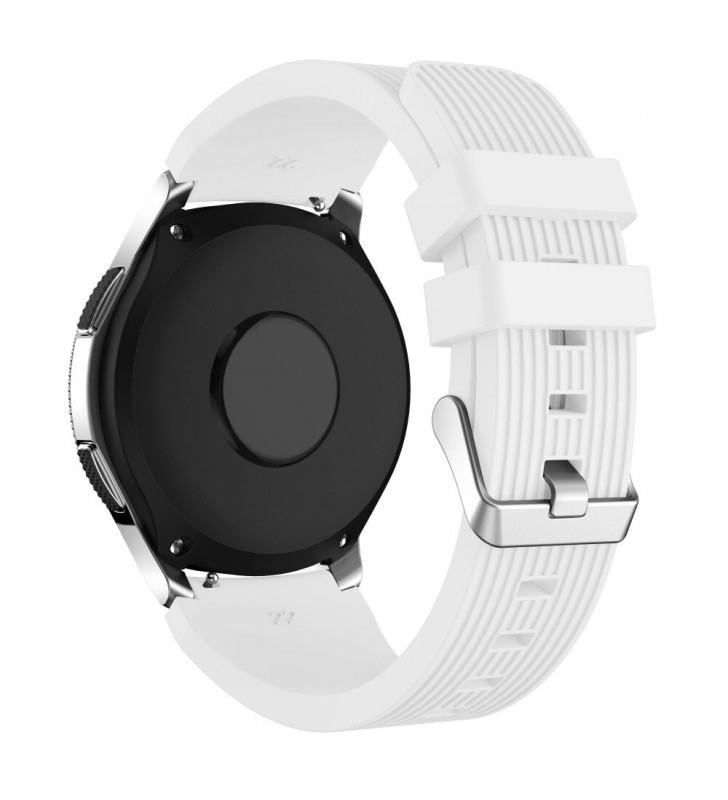 Pasek Samsung Watch 3 / Gear 3 / Watch 46 / Huawei GT Active 22 mm biały