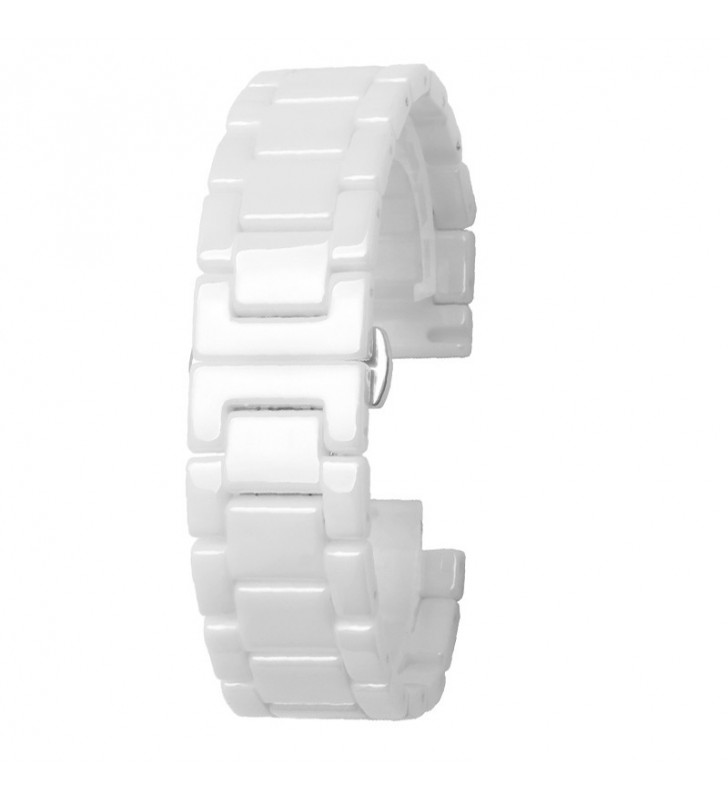 Ceramiczna bransoleta do zegarka 18-22 mm biała