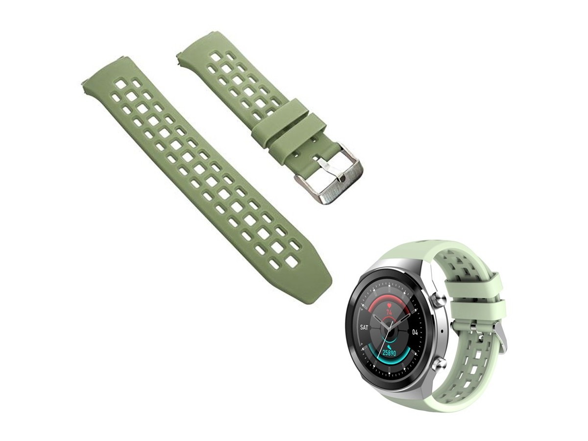 Pasek opaska silikonowa do smartwatch do zegarka Rubicon RNCE68 GREEN